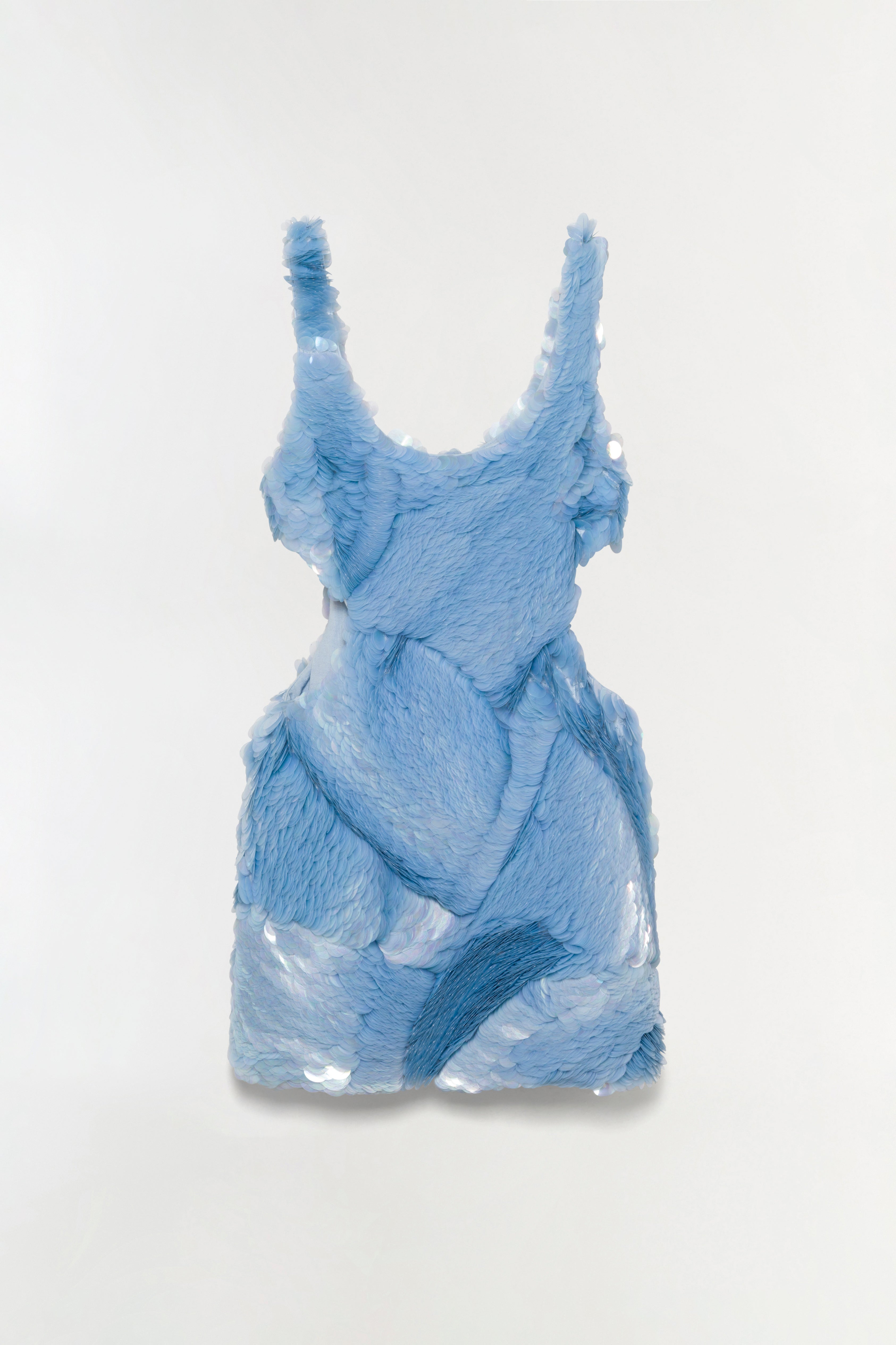 simkhai blue mini dress Simkhai Gallagher Sky Blue Knit Mini Dress