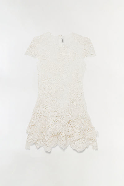 SIMKHAI Women's Novelle Lace Mini Dress - White - Size XS SIMKHAI Women's Novelle Lace Mini Dress - White - Size XS