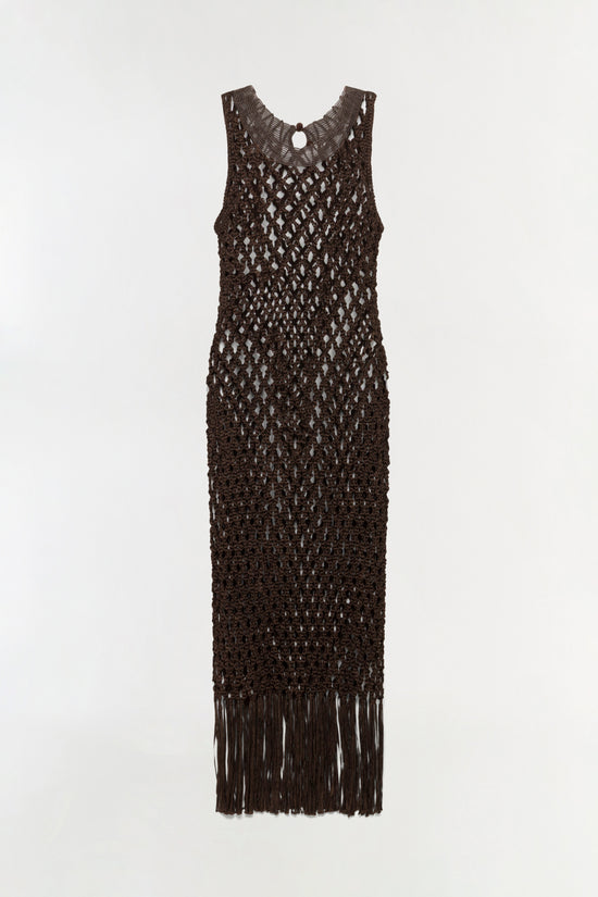 Jensen Macrame Midi Dress