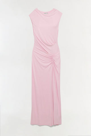 Acacia Draped Jersey Midi Dress