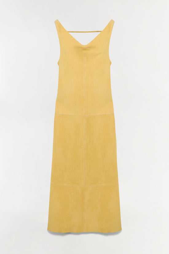 Bridger Suede Halter Midi Dress
