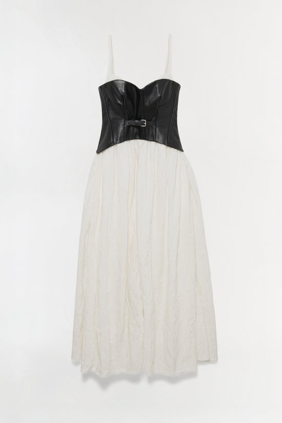 Cortland Belted Bustier Midi Dress