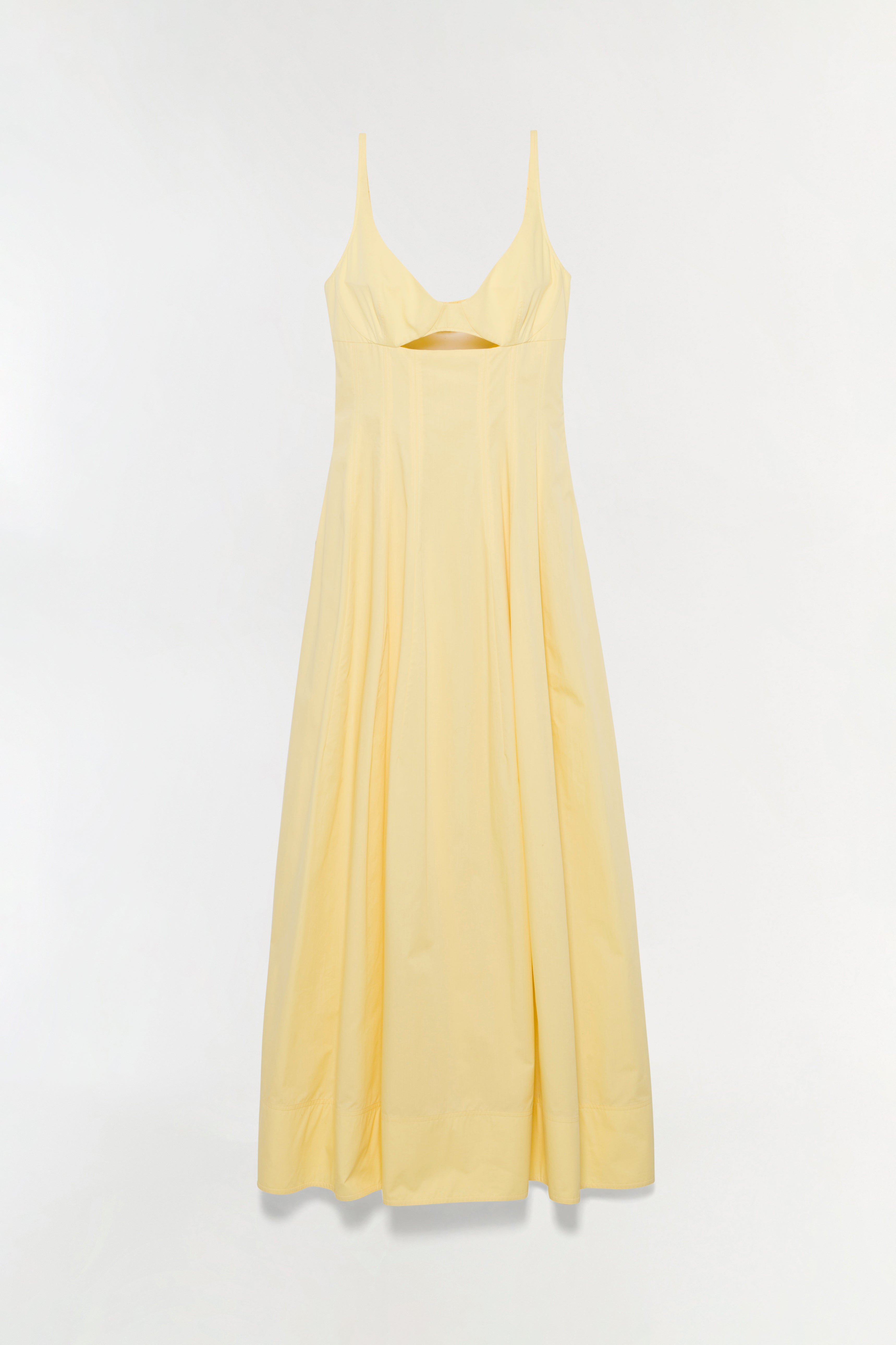 SIMKHAI Women's Maddy Cotton Midi Dress in Buttercream, Size 10