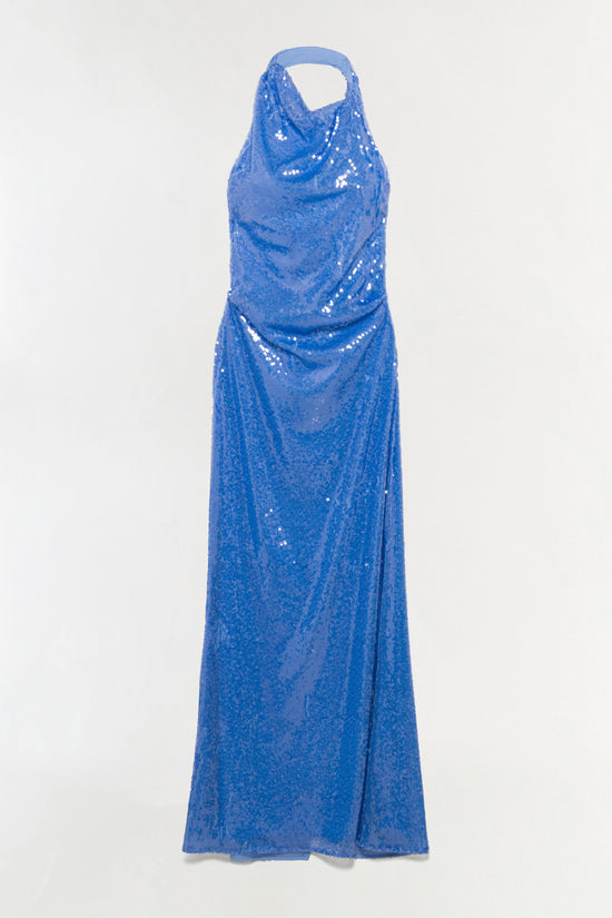 Reannon Draped Sequin Gown