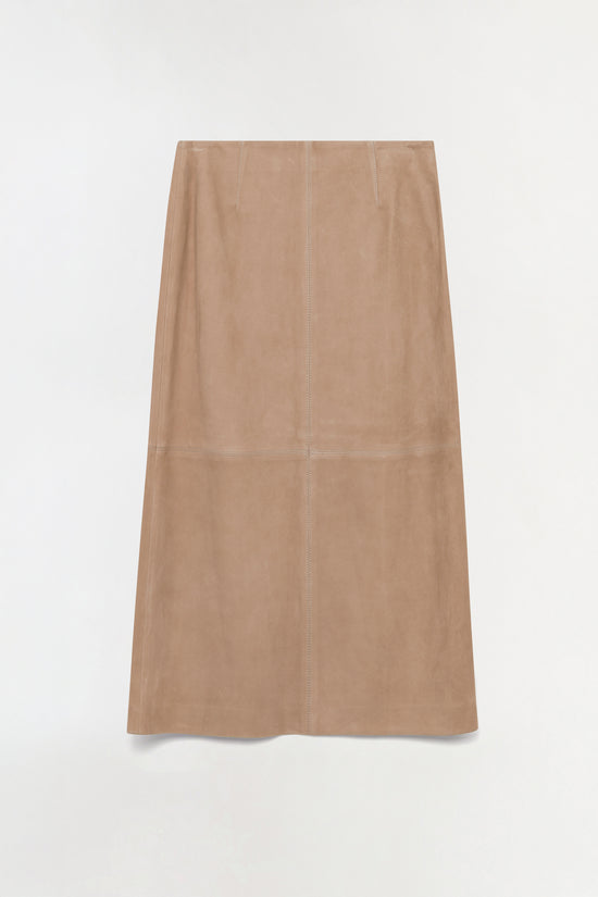 Harrison Suede Midi Skirt