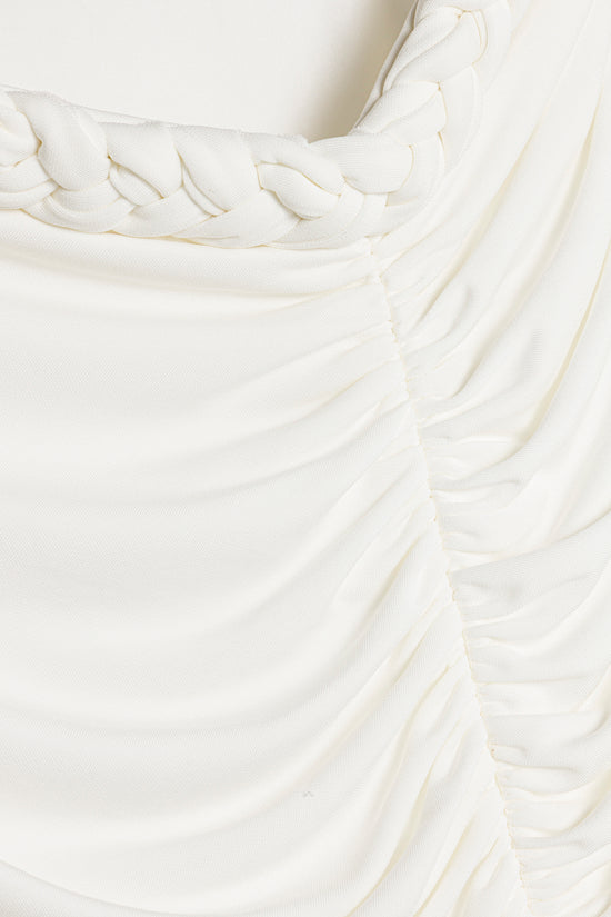 Juna Draped Jersey Midi Skirt