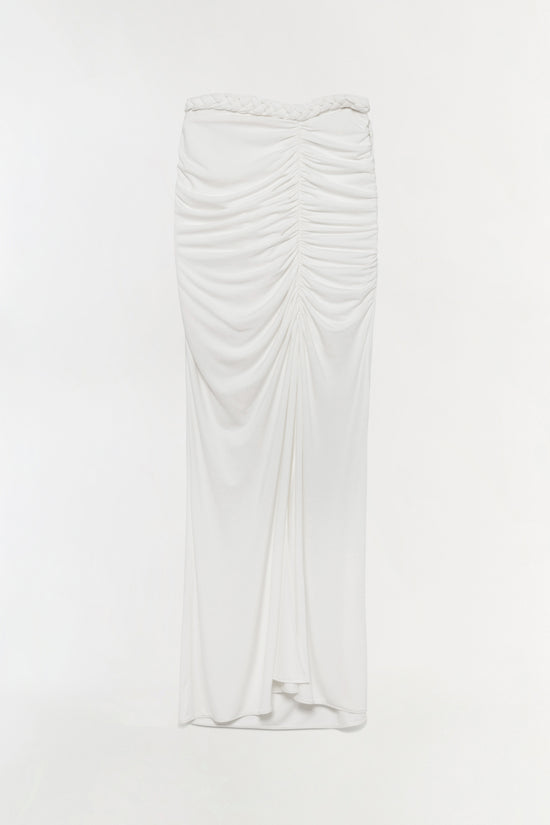 Juna Draped Jersey Midi Skirt