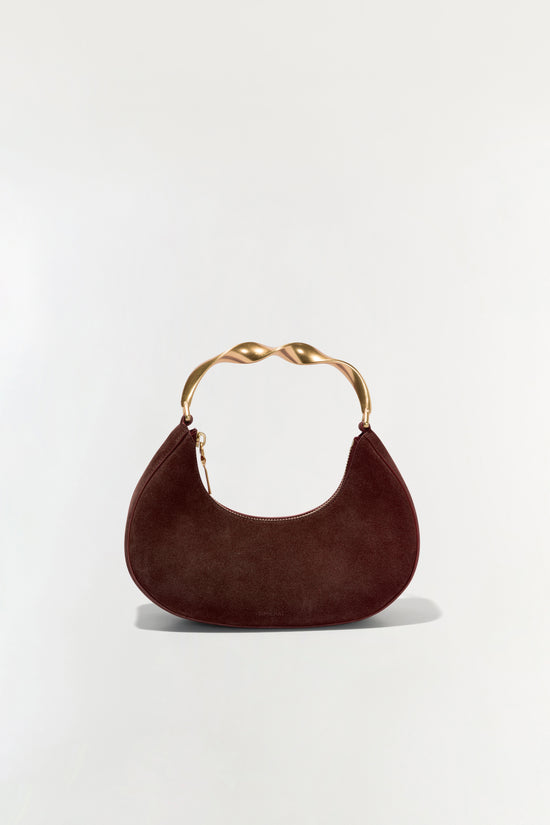 Nixi Suede Twist Handle Bag
