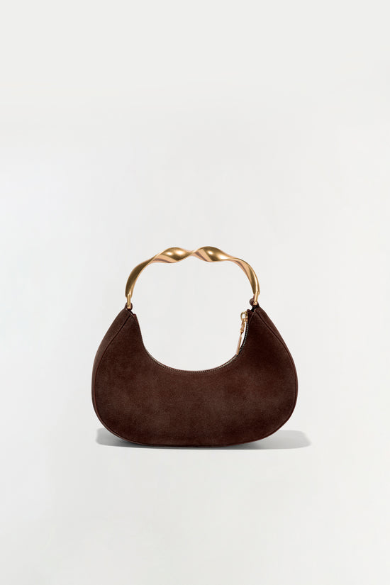 Nixi Suede Twist Handle Bag