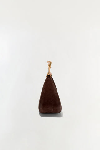 Nixi Suede Twist Handle Bag