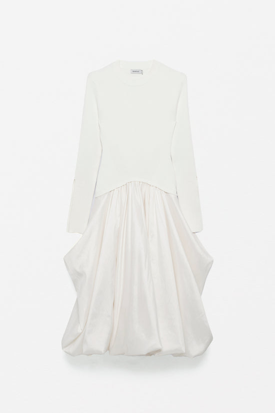 Kenlie Taffeta Knit Midi Dress