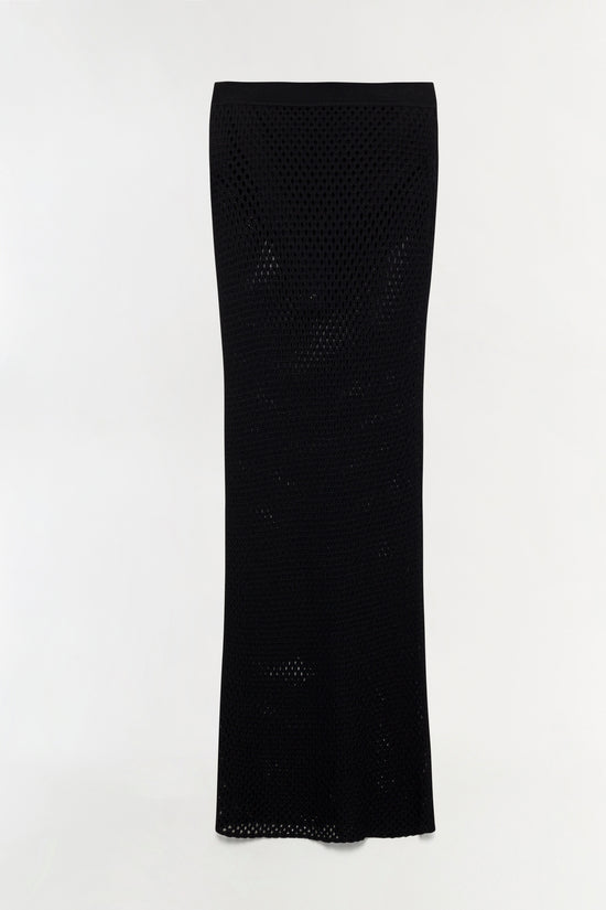 Demitri Mesh Knit Midi Skirt