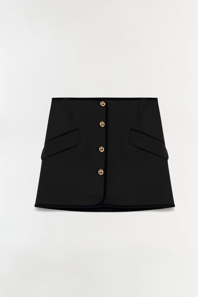 Astor Velvet Trimmed Mini Skirt – SIMKHAI