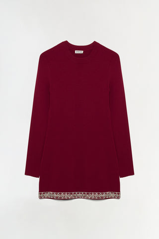 Farley Embellished Knit Mini Dress