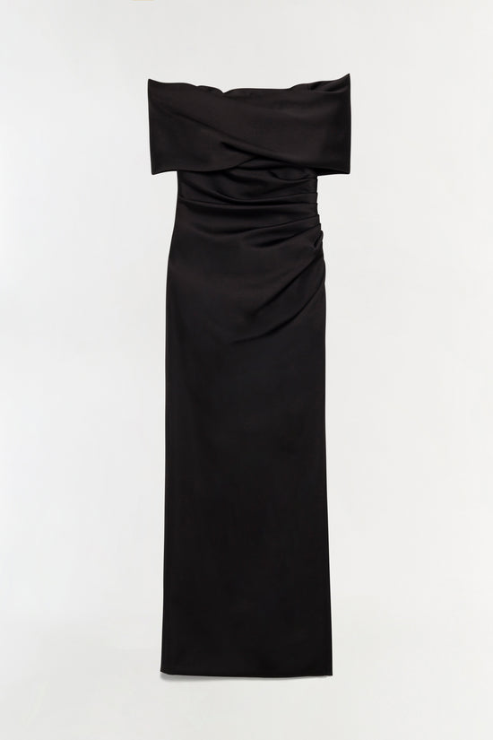 Valencia Draped Satin Gown