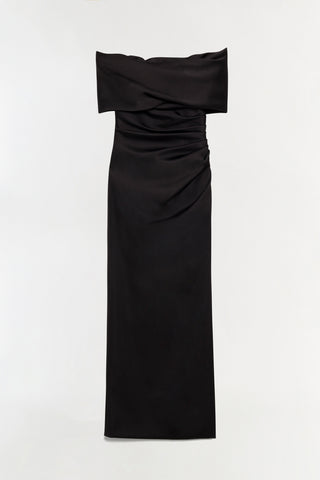 Valencia Draped Satin Gown