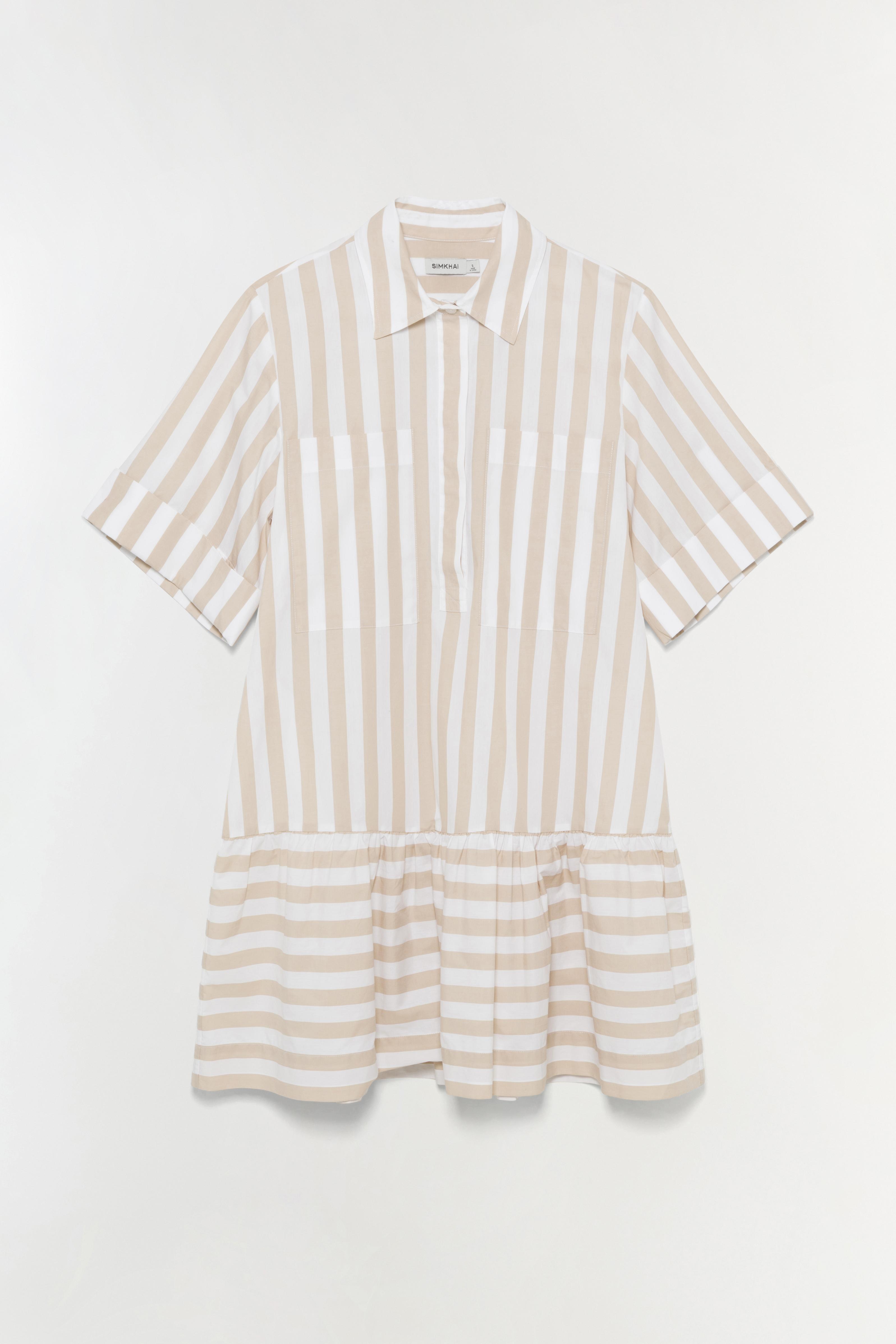 simkhai shirt dress Cris Cotton Mini Shirt Dress