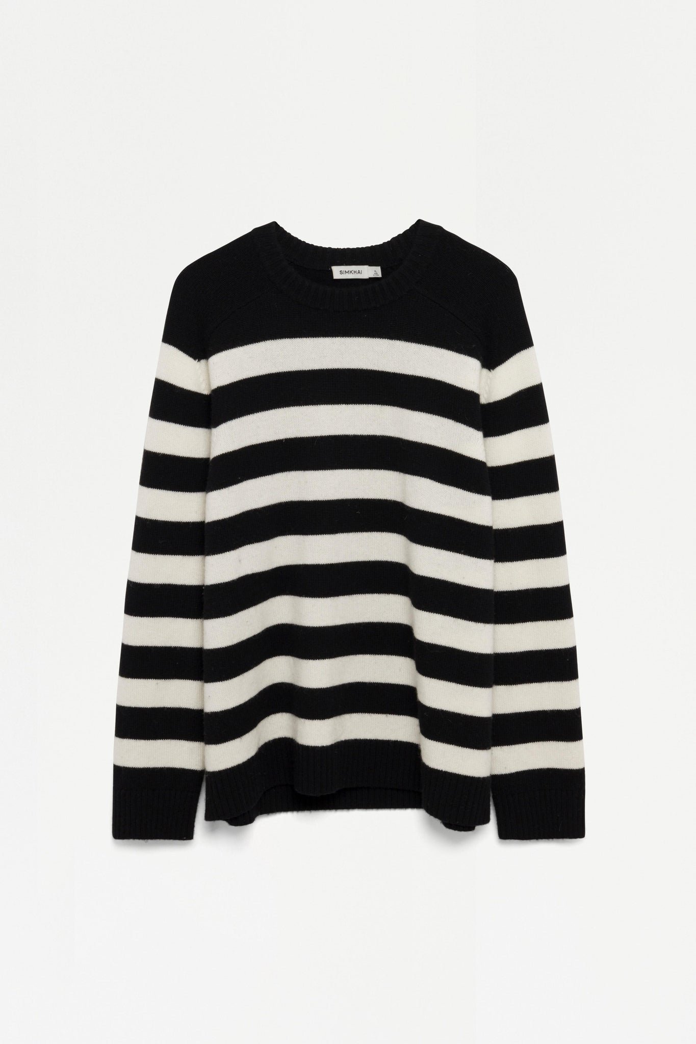 Striped Carlton Long Sleeve Crewneck Sweater - SIMKHAI