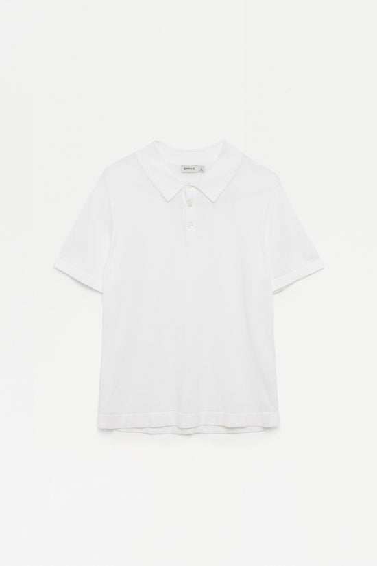 Ivory Barron Short Sleeve Polo - SIMKHAI