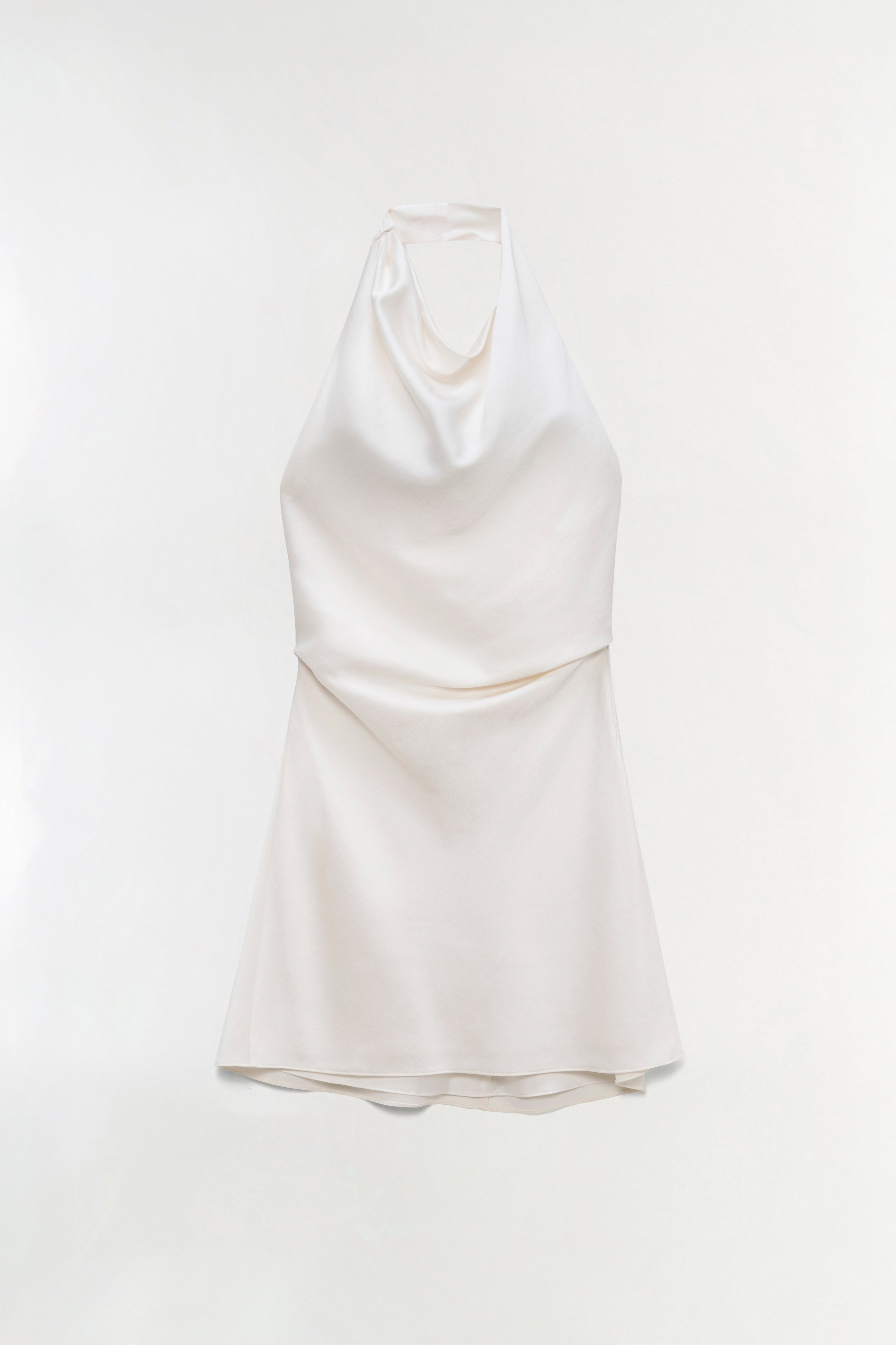 Simkhai Women's Reanna Satin Mini Dress in Ivory, Size 10 Simkhai Women's Reanna Satin Mini Dress in Ivory, Size 10