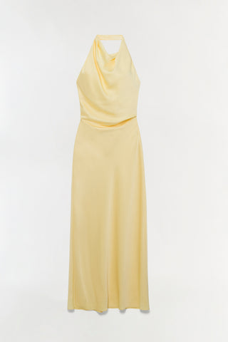 Reannon Draped Satin Gown