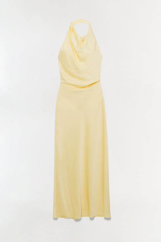 Reannon Draped Satin Gown