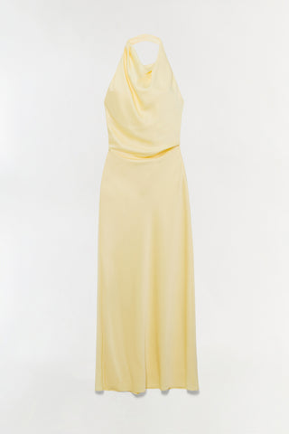 Reannon Draped Satin Gown