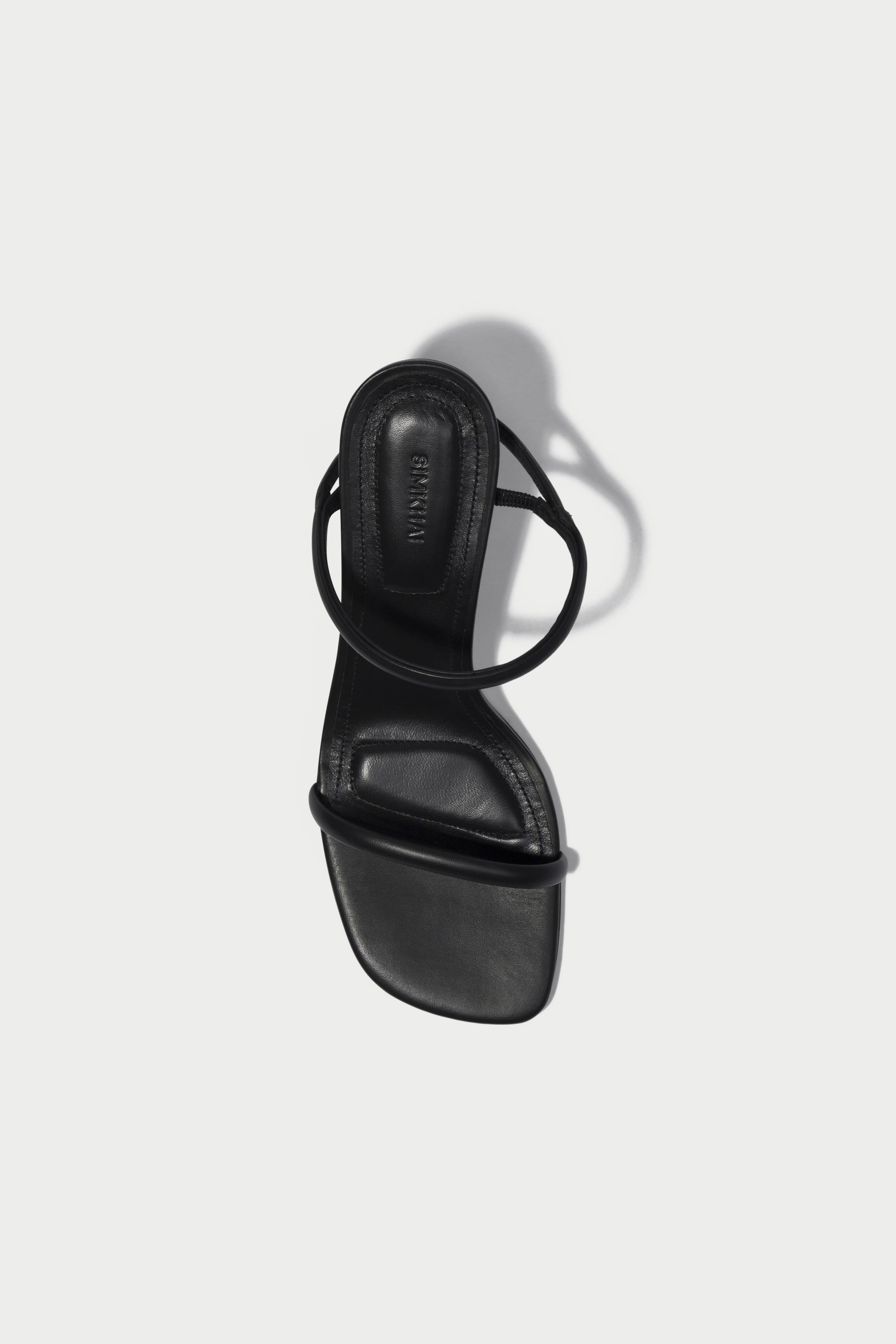 Siren Leather Low Heel Sandal - Black Siren Leather Low Heel Sandal - Black