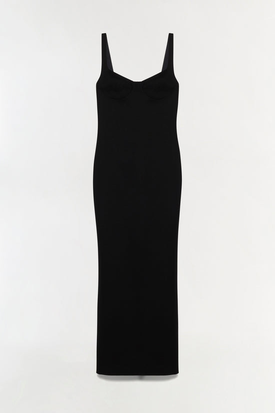 Cabot Sculpted Scuba Maxi Dress