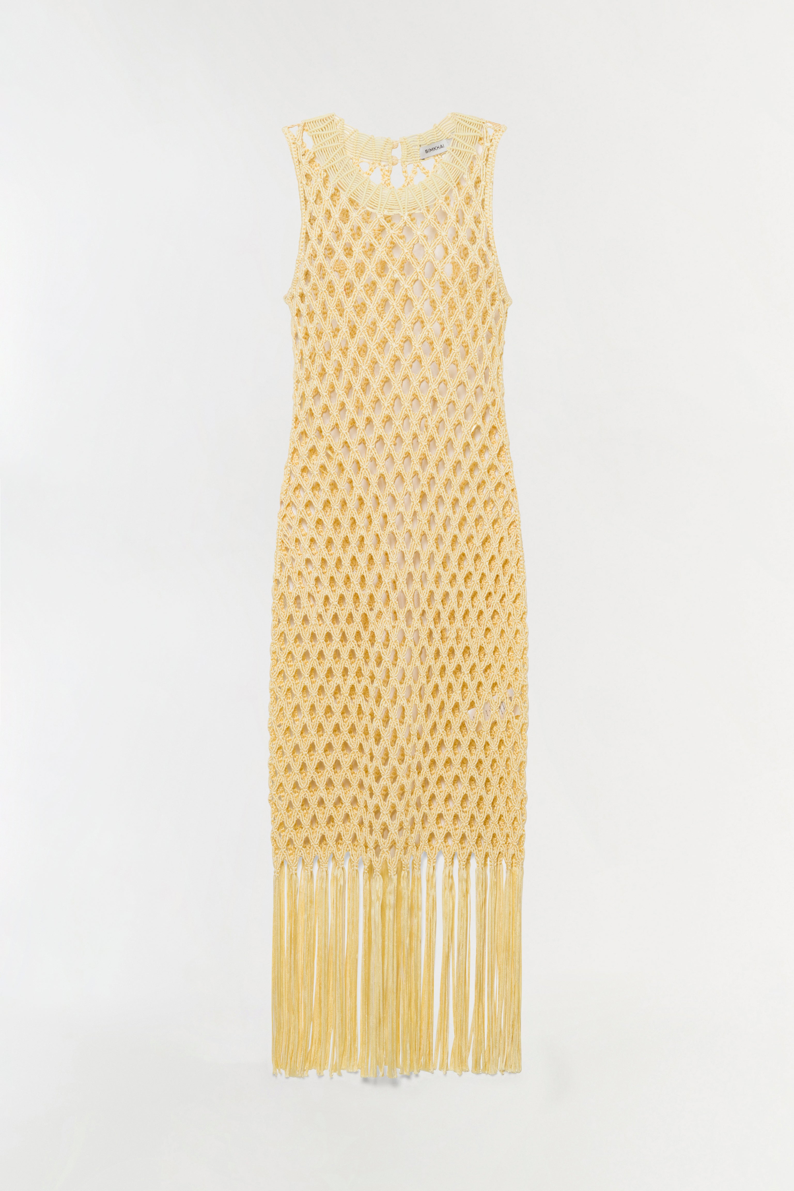 macrame midi dress Jensen Macrame Midi Dress