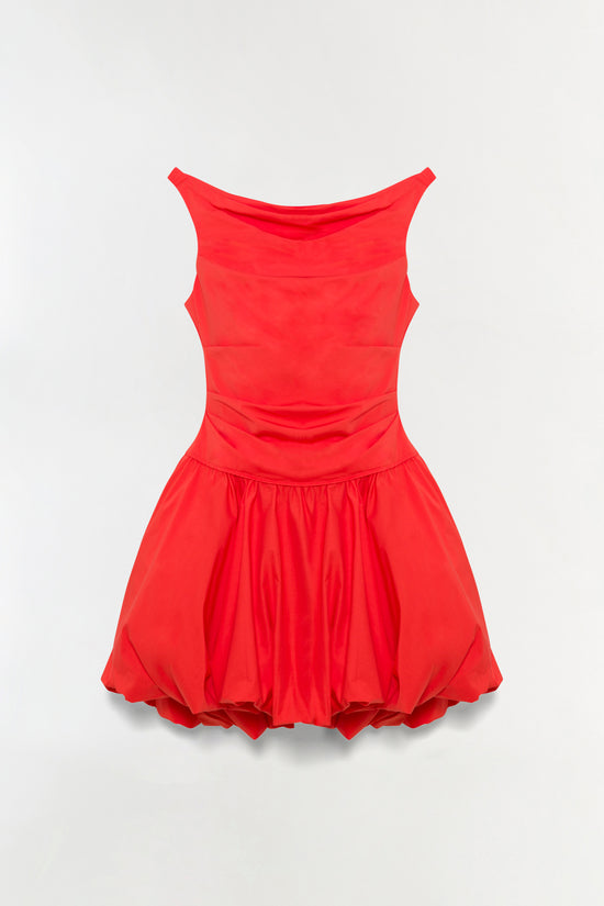 simkhai red dress Simkhai Logo Dress (53284-3199-AUTUMN-RED)