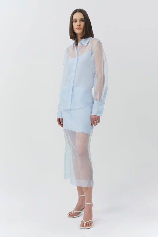 Dana Organza Midi Skirt