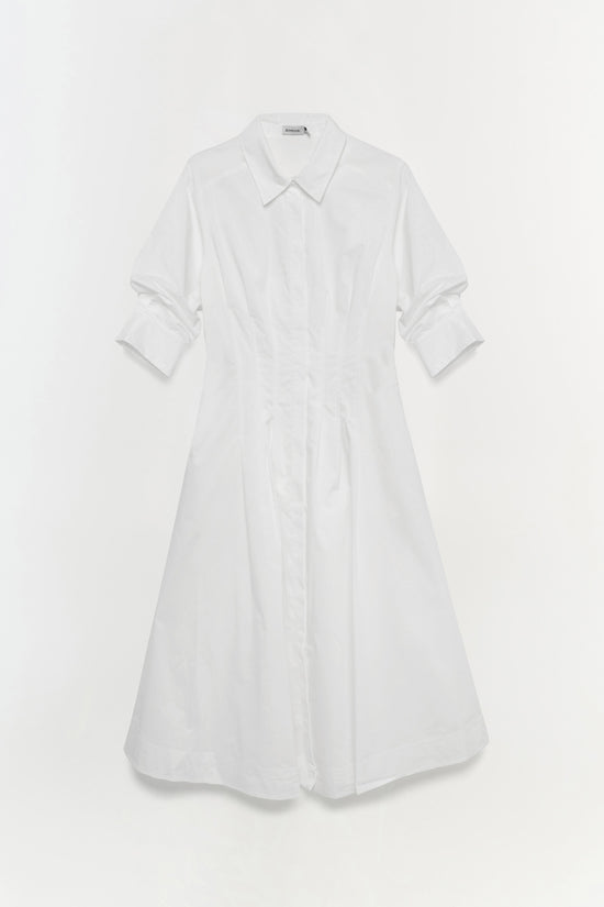 Kenlie Midi Balloon Dress - Ivory