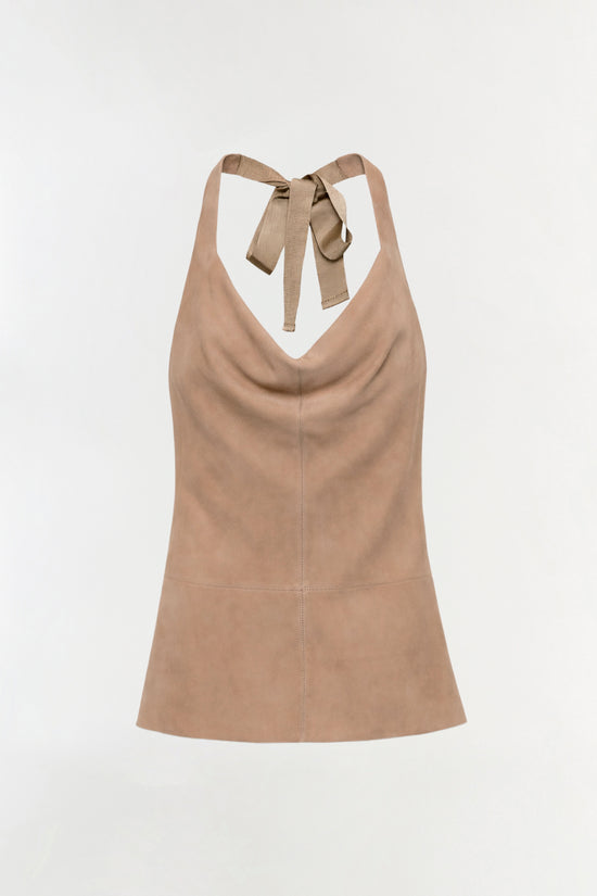 Griffin Suede Halter Top