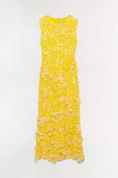 knee length dresses for ladies Dahlia Lace Midi Dress – SIMKHAI