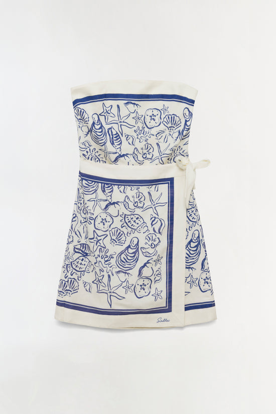 Darbie Linen Bustier Mini Dress