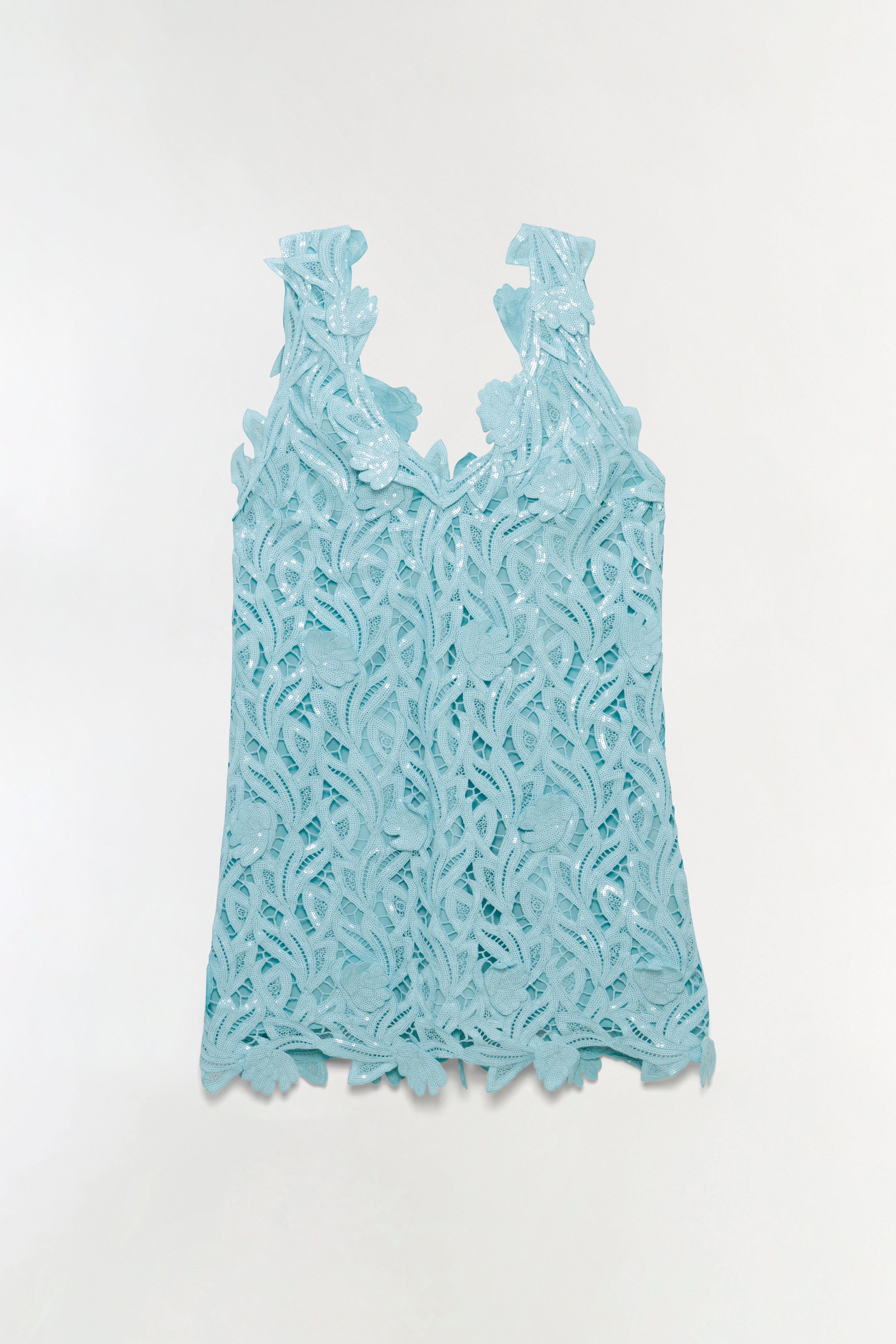 simkhai rina summer mini dress Raina Embroidered Sequin Mini Dress SIMKHAI