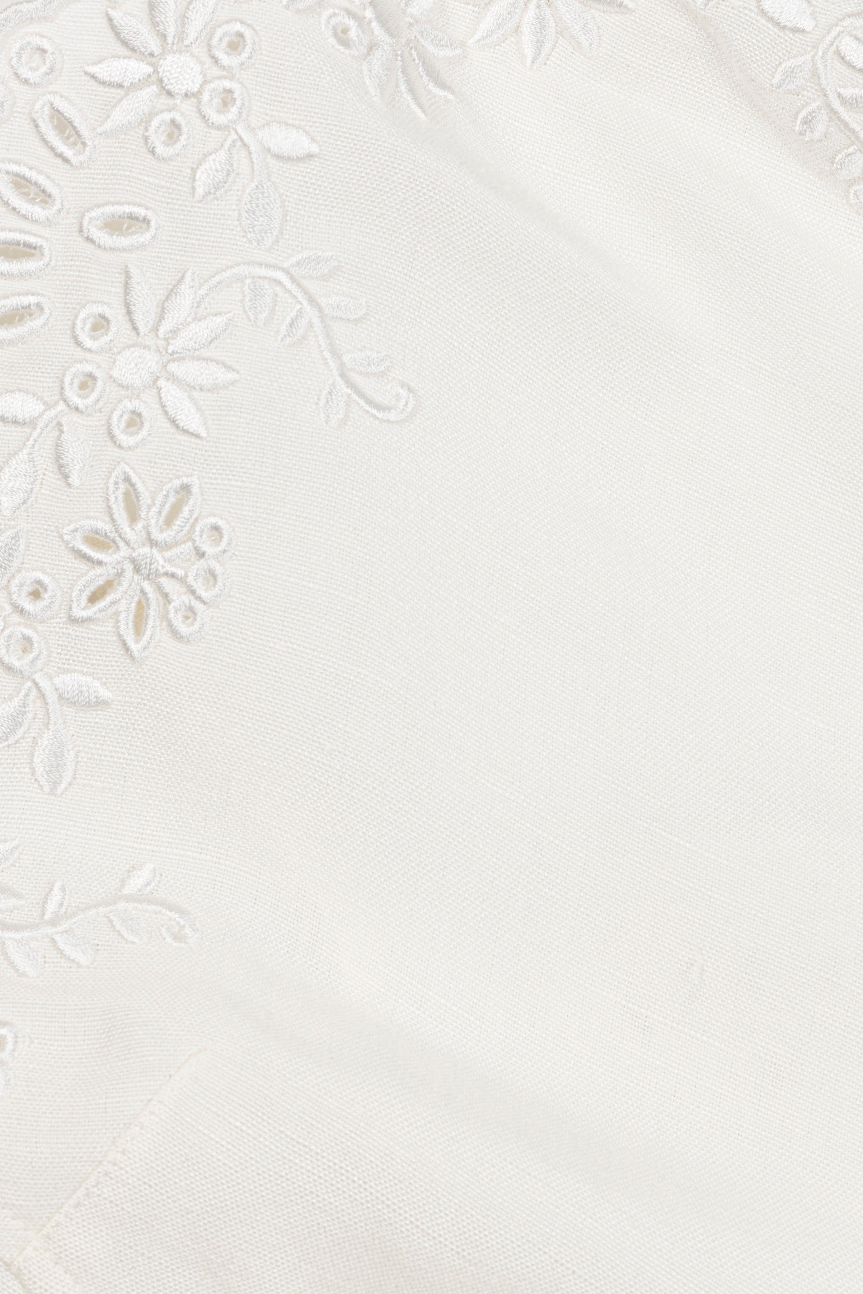 Edena Embroidered Linen Mini Dress SIMKHAI Edena Embroidered Linen Mini Dress SIMKHAI