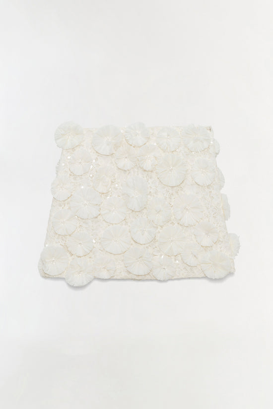 Nolia Floral Raffia Mini Skirt