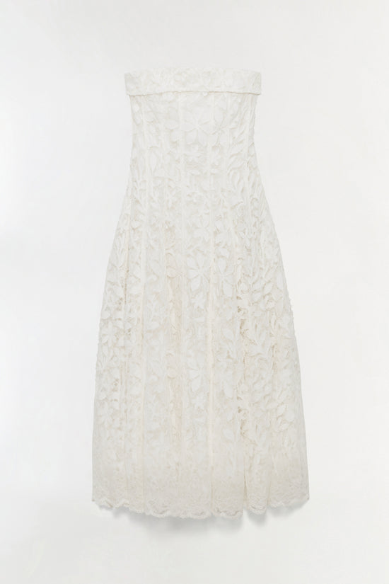 Imogen Lace Bustier Midi Dress