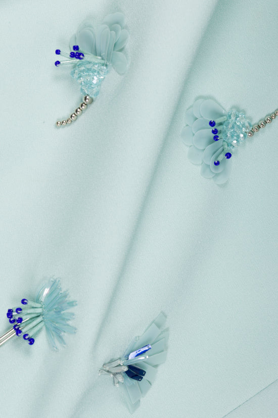 Ella Embellished Crepe Mini Dress