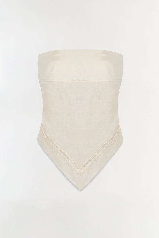 Lahni Linen Lace Top