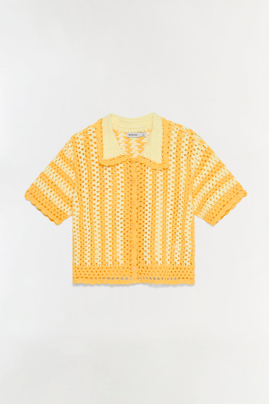 Stanton Crochet Camp Shirt