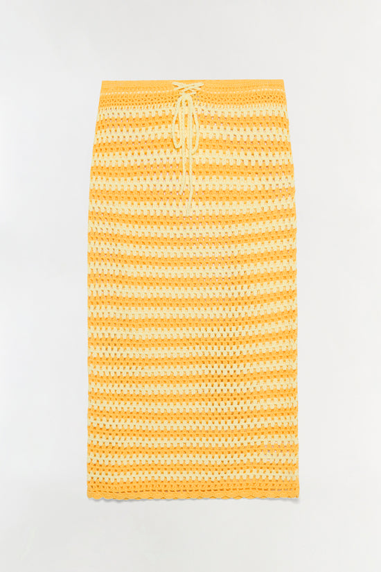 Welles Crochet Midi Skirt