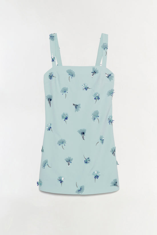 Ella Embellished Crepe Mini Dress