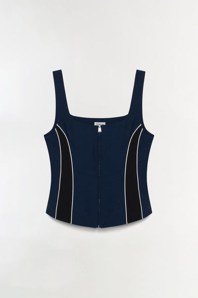 Aya Cotton Faille Bustier Top – SIMKHAI