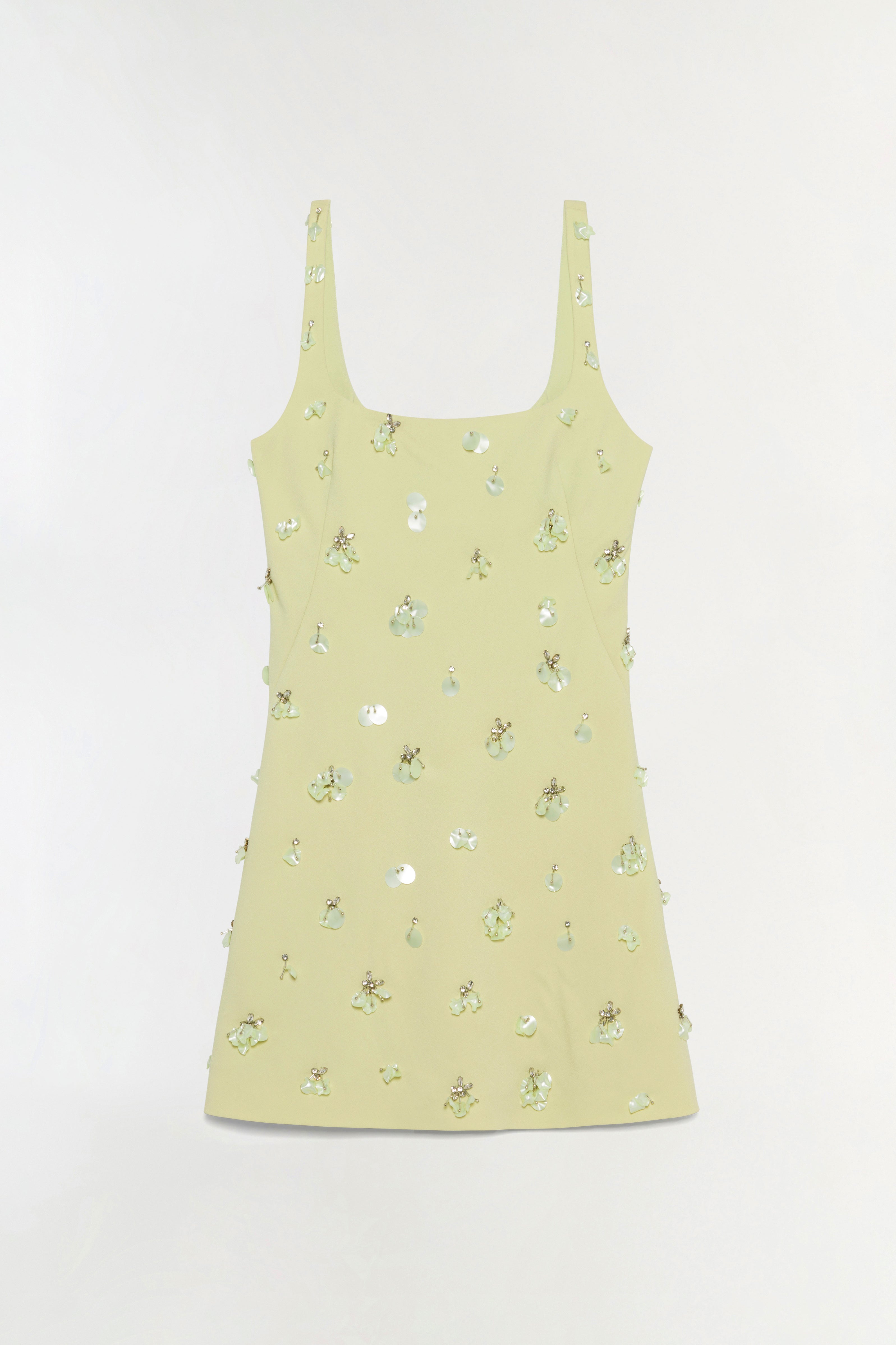 simkhai ziva crystal embellished crepe mini dress SIMKHAI Ziva Embellished Mini Dress