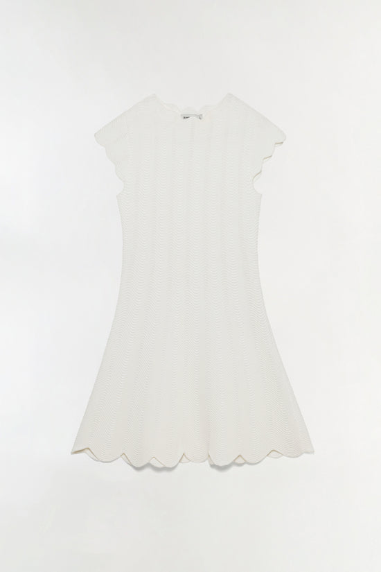 Evalynn Wavy Knit Mini Dress