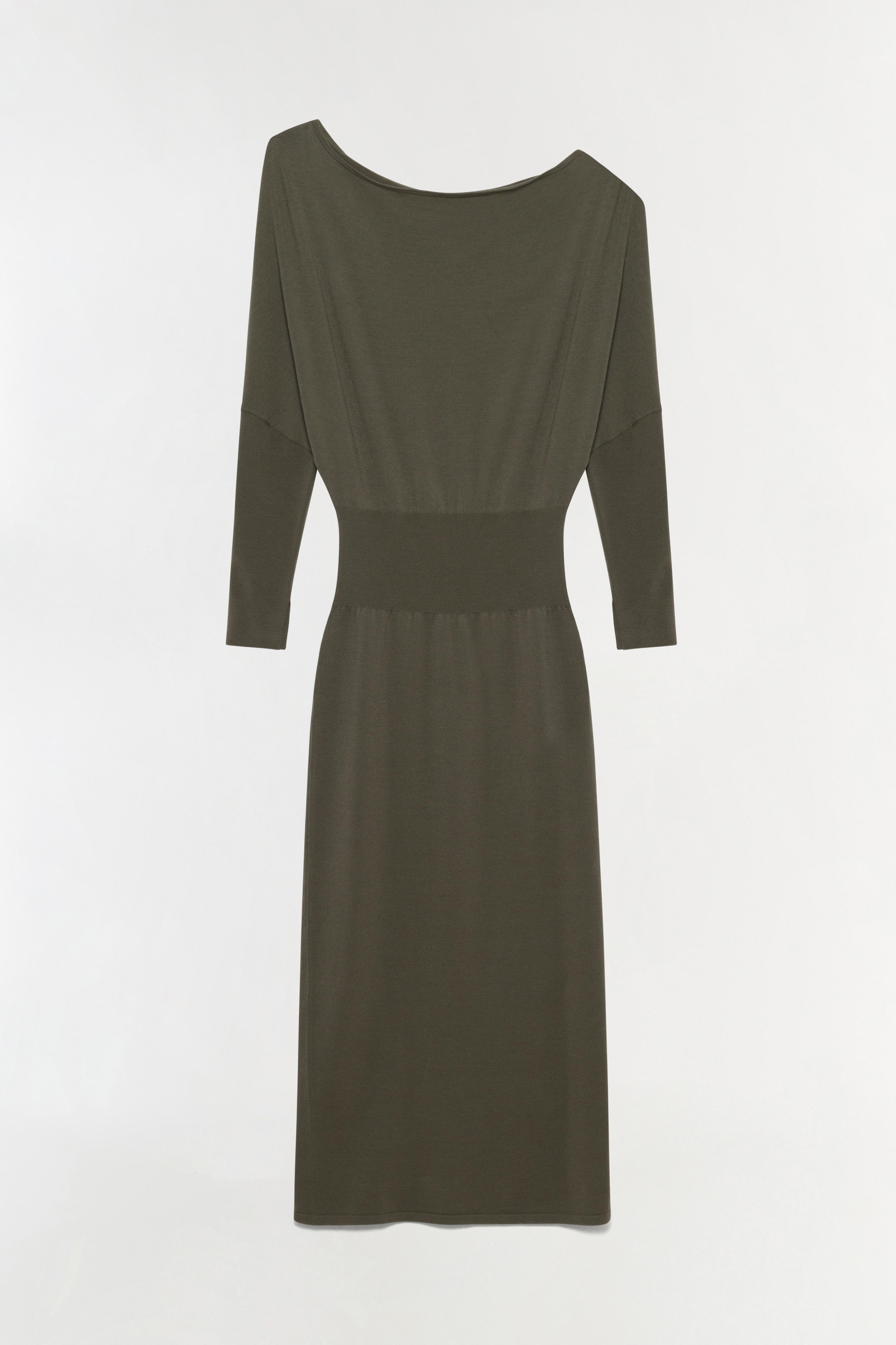 off the shoulder knit midi dress Off Shoulder Knit Dress