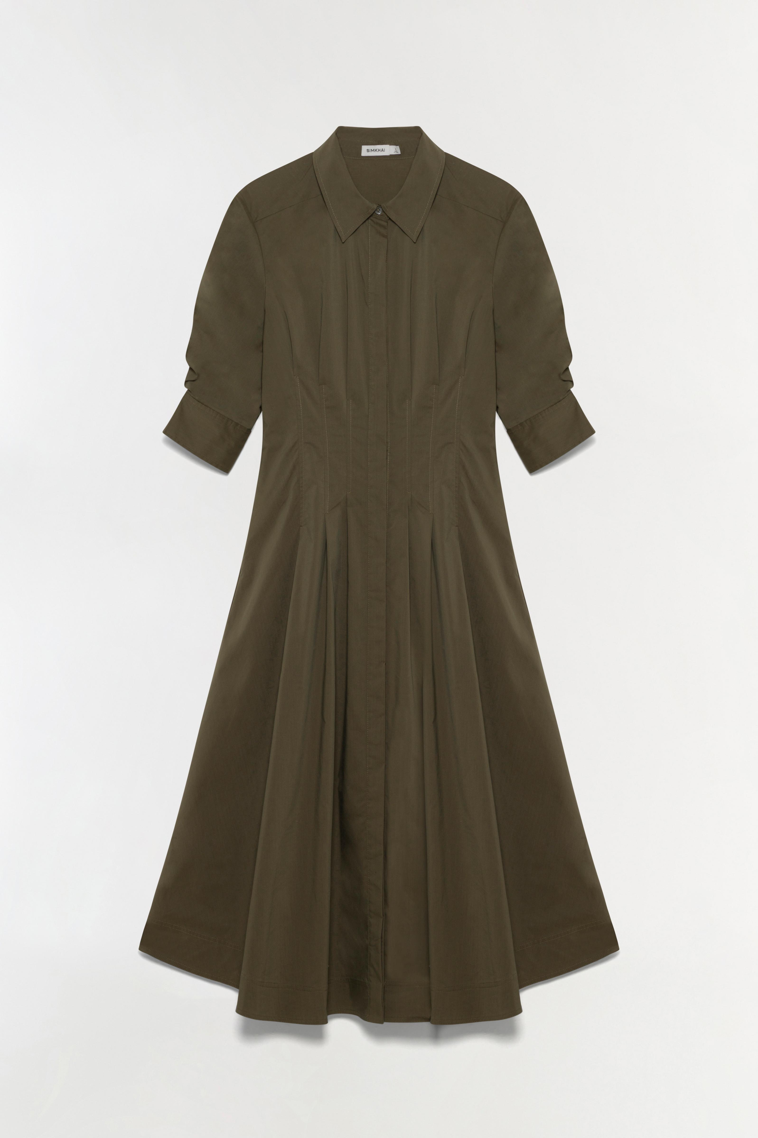 SIMKHAI Jazz Dress in Olive